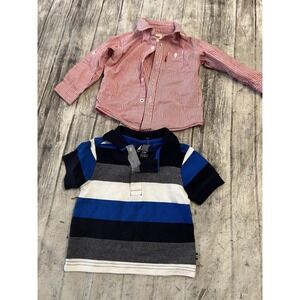 Lot Of 2 Size 6-9 Months Baby Boys Shirts